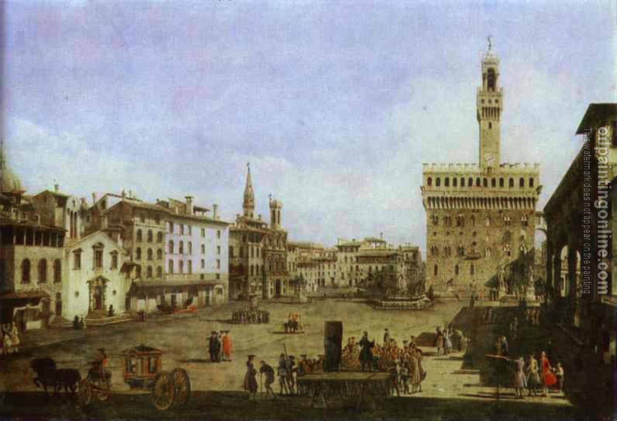 Bellotto, Bernardo - Signoria Square in Florence